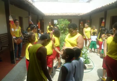 Visita dos alunos do C.E.D.P.F. ao Lar do Ancião