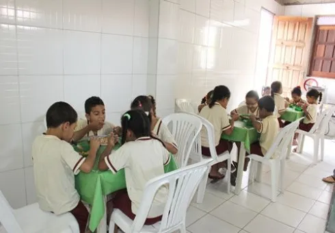 Rotina diária do C.E.D.P.F. - Almoço.