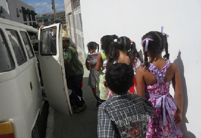 Festa de encerramento do 1º semestre.