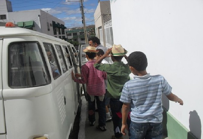 Festa de encerramento do 1º semestre.