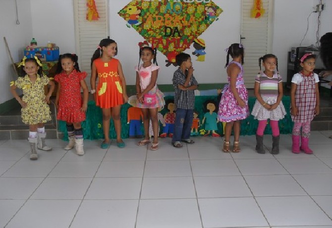 Festa de encerramento do 1º semestre.