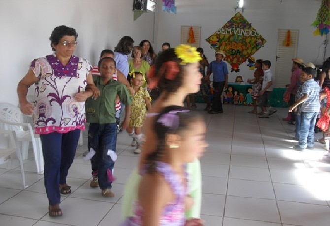 Festa de encerramento do 1º semestre.