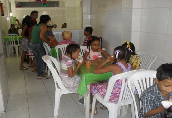 Festa de encerramento do 1º semestre.