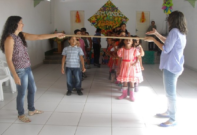 Festa de encerramento do 1º semestre.