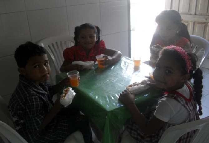 Festa de encerramento do 1º semestre.