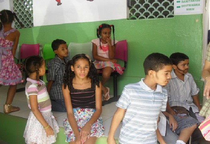 Festa de encerramento do 1º semestre.