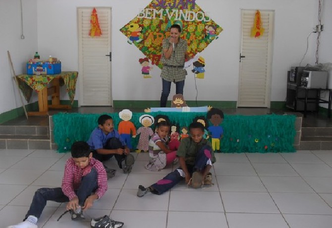 Festa de encerramento do 1º semestre.