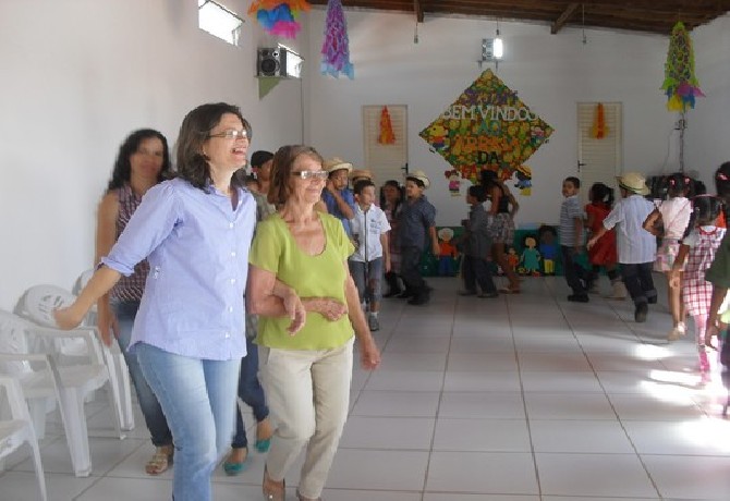 Festa de encerramento do 1º semestre.