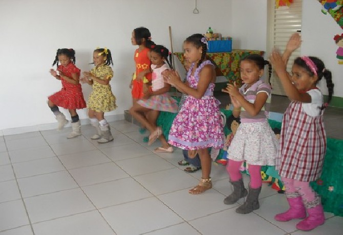 Festa de encerramento do 1º semestre.