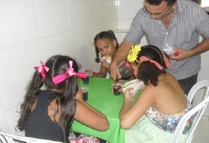 Festa de encerramento do 1º semestre.