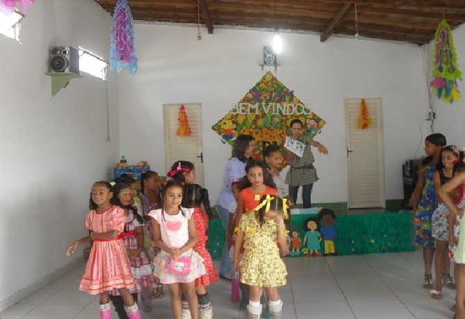 Festa de encerramento do 1º semestre.