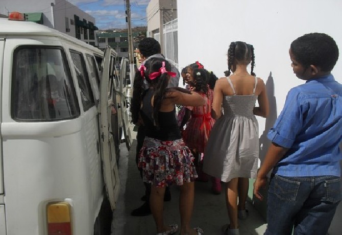 Festa de encerramento do 1º semestre.