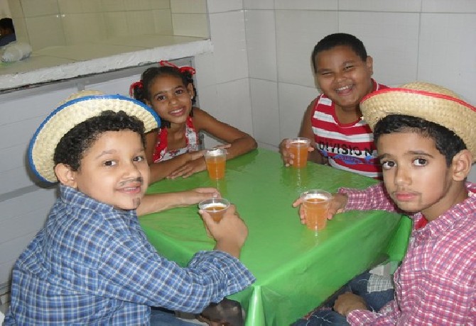 Festa de encerramento do 1º semestre.