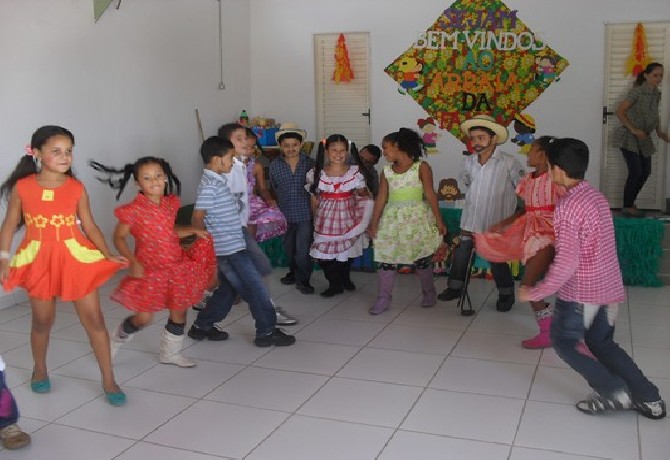 Festa de encerramento do 1º semestre.