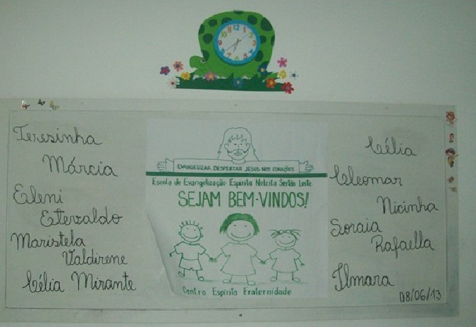 Encontro de Evangelizadores da Escola de Evangelização Espírita Neozita Sertão Leite.