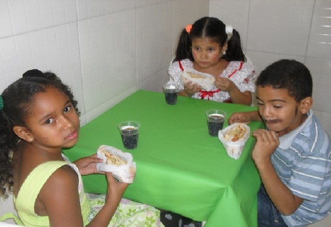 Festa de encerramento do 1º semestre.