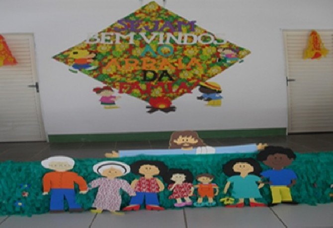 Festa de encerramento do 1º semestre.